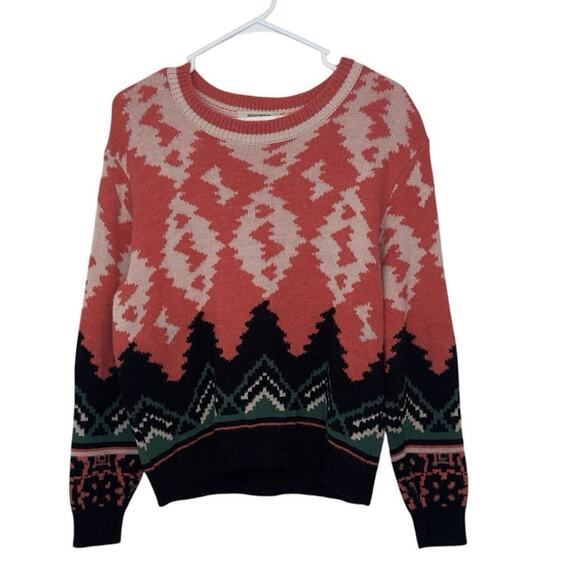Aldomartins Abstract Pullover Wool Alpaca Acrylic Blend Sweater Size 6 - Picture 1 of 7
